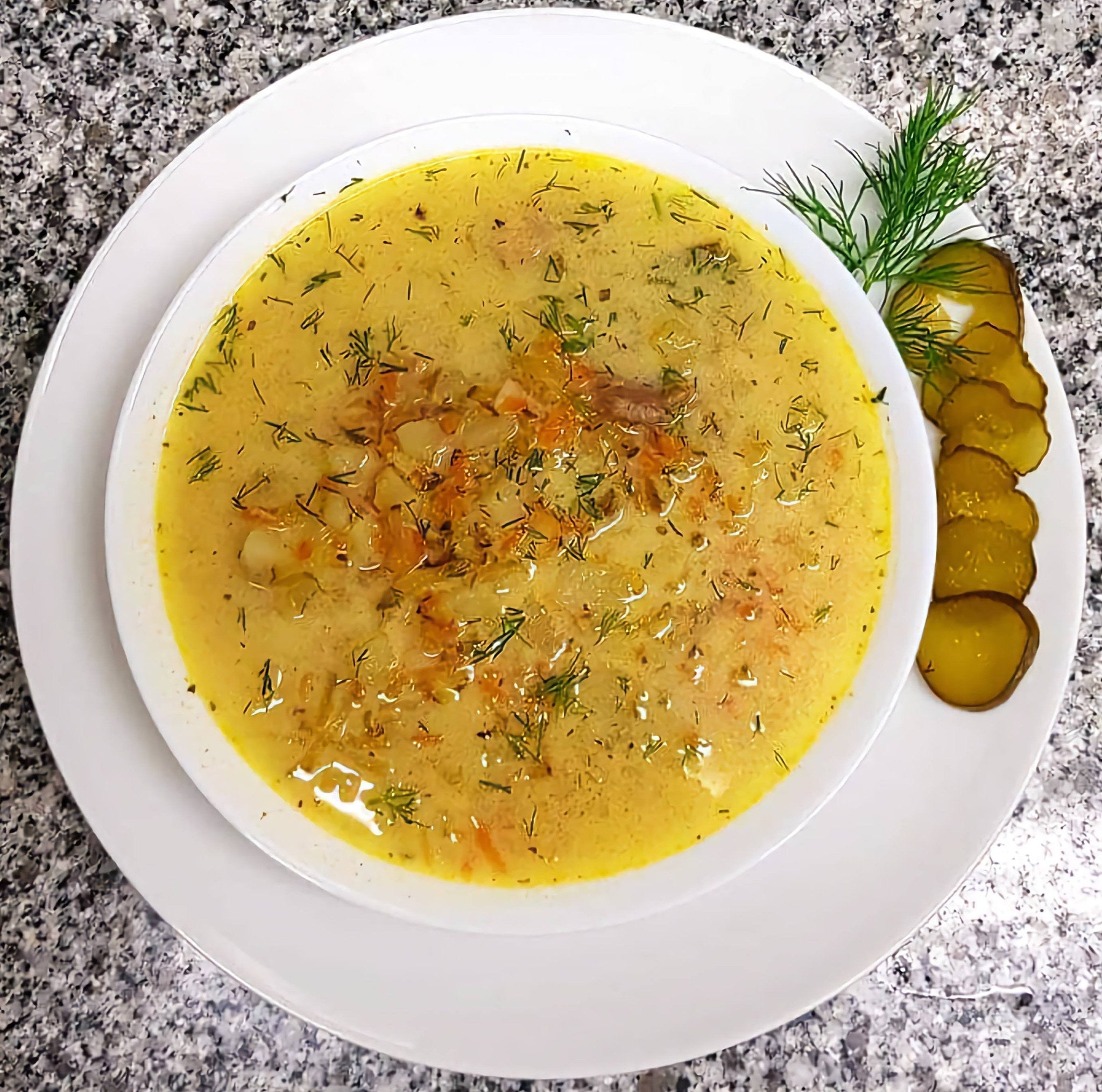 Polish Pickle Soup (Zupa Ogórkowa)