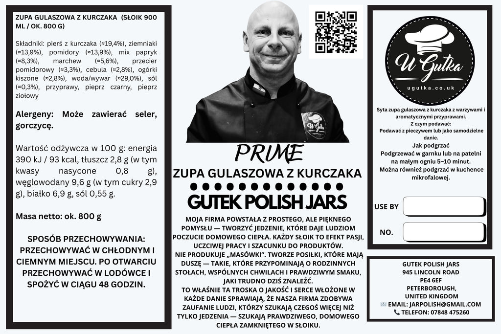 Chicken Goulash Soup (Zupa Gulaszowa z Kurczakiem) – 900 ml