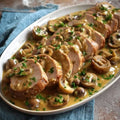 Pork Tenderloin in Mushroom Sauce(Polędwiczki wieprzowe w sosie grzybowym)
