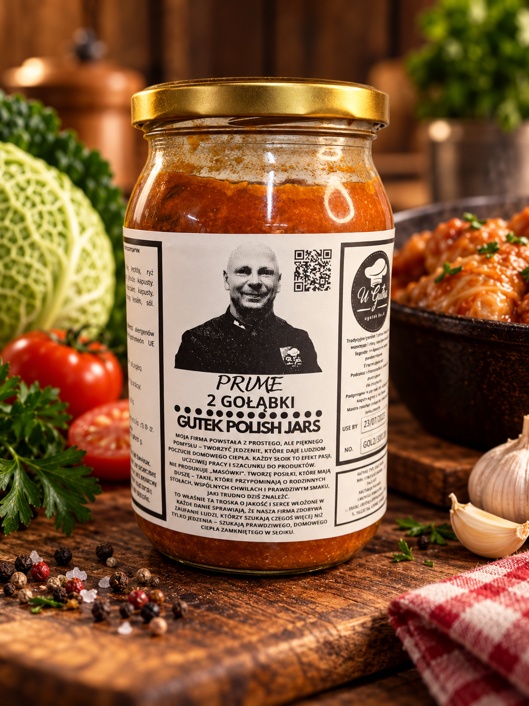 Stuffed Cabbage Rolls in Tomato Sauce (Gołąbki w Sosie Pomidorowym) – 900 ml