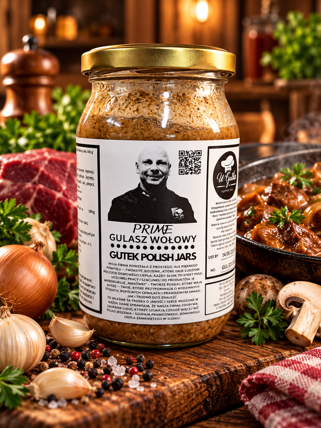 Beef Goulash in Natural Gravy (Gulasz Wołowy w Sosie Własnym) – 900 ml