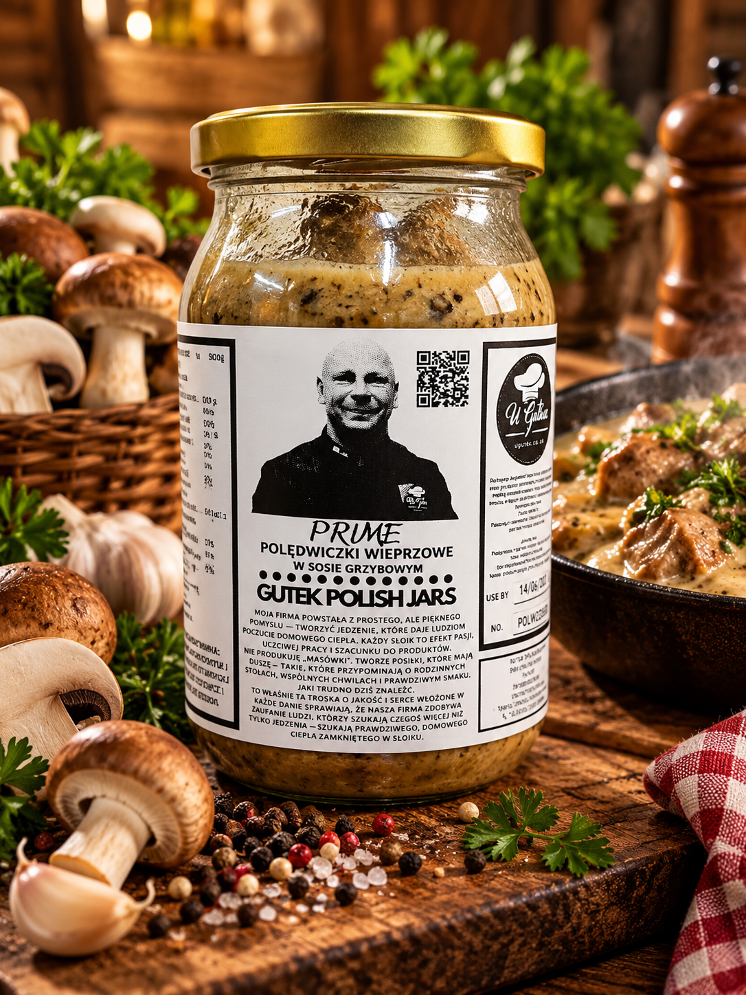 Pork Tenderloin in Mushroom Sauce(Polędwiczki wieprzowe w sosie grzybowym)