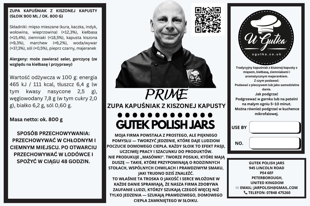 Sauerkraut Soup (Kapuśniak z Kiszonej Kapusty) – 900 ml